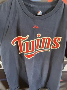 Men’s Minnesota Twins Mauer Baseball Jersey Shirt Medium M - Picture 1 of 3