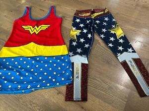 Leggings en línea Capri con logotipo de Wonder Woman con estrellas talla única - Imagen 1 de 2