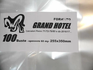 100 BUSTE WR "GRAND HOTEL" 255x350 mm x Grand Hotel Calciatori Panini vari - Picture 1 of 1