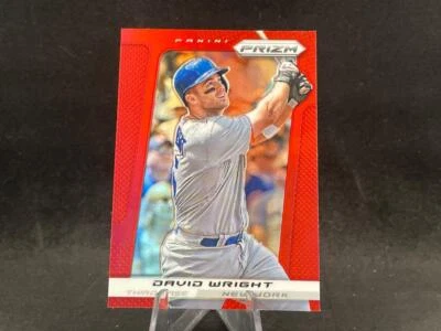 2013 PANINI PRIZM BASEBALL DAVID WRIGHT #86 RED PRIZMS SP NEW YORK METS - Image 1 of 2