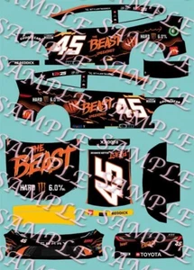 2024 Tyler Reddick The Beast Unlesahed Playoffs Orange 1/64 Peel&Stick - Picture 1 of 1