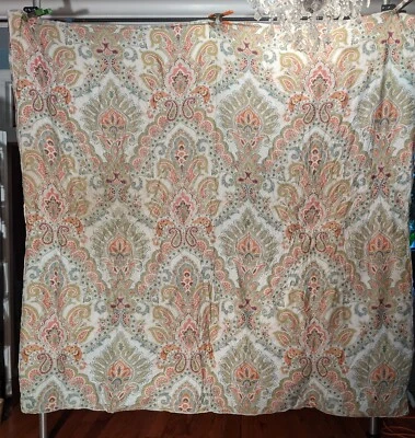 Comforter: boho -cream, orang & green- name brand Cynthia Rowley (full/ double) — 第 1/4 张图片