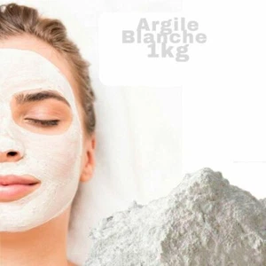 ARGILE BLANCHE 1 KG KAOLIN EXTRA FINE 100% PURE NATURELLE Cosmetic  - Picture 1 of 5