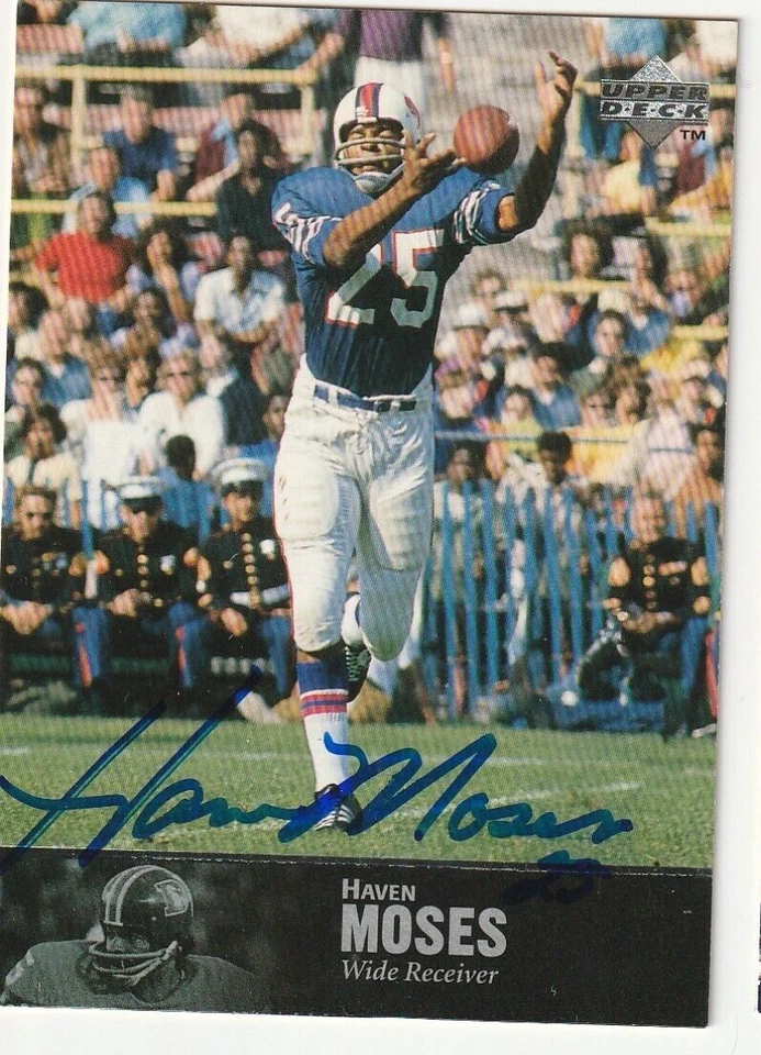 HAVEN MOSES  BUFFALO BILLS  SIGNED 1997 UPPER DECK LEGENDS CARD #148 - Image 1 of 1