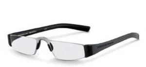 Porsche Semi-Rimless Stainless Steel Reading Glasses 8801-A Black Gun Metal+1.50 - Picture 1 of 1