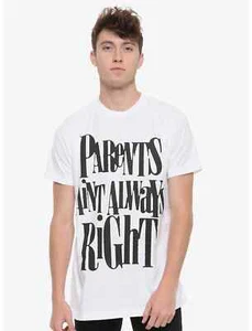 Hot Topic Yungblud Mens Parents Aint Always Right White Shirt New 2XL, 3XL - Picture 1 of 5