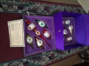 Thomas Pacconi Museum Series Glass Christmas Ornaments Set of 12 Case NEW - Picture 1 of 6