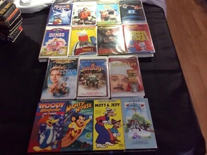 KIDS CLASSICS VHS TAPES LOT OF 15 MOVIES Schoolhouse Rock Disney cartoons - Picture 1 of 2