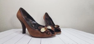 Moschino PUMPS Cheap and Chic Suede Bow SIZE  41 - Picture 1 of 10