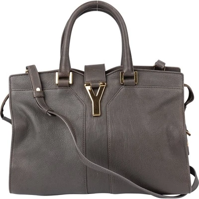 Yves Saint Laurent Grey Leather Y Handbag YSL Yves Saint Laurent Tasche - Bild 1 von 4