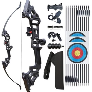 Is-tongtu Archery Bow Set Recurve Bow And Arrow Adult Set 51" Training - Picture 1 of 7
