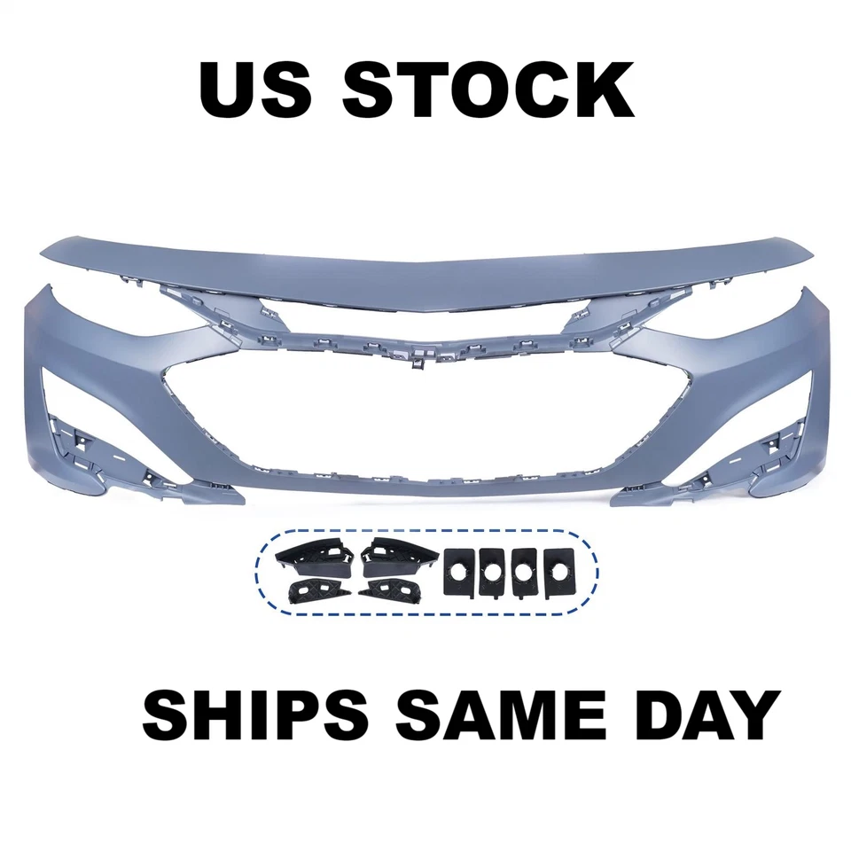 New Primed Front Bumper Cover For 2019 - 2025 Chevrolet Malibu 84543709 19-25 — 第 1/4 张图片