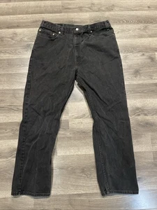 Vintage Levis 505 Jeans Herren 40x30 schwarz orange Tab Regular Fit gerades Bein 80er-90er - Bild 1 von 16