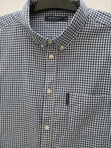 French Connection 2XL Short Sleeve Shirt in 100% Cotton Pocket with Logo P2P 25" - Picture 1 of 20