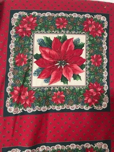 Paneles de tela de pascua con estampado VIP Crantson Print Works Navidad 12 bloques 3YDS - Imagen 1 de 7