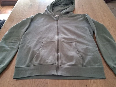Sweatshirt Kapuzenjacke Jacke Weste, Größe 164, khaki  - Bild 1 von 4