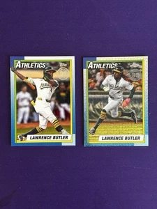 2025 Topps Serie 2 1990 Paquete Plata Mojo SP T90C106 Lawrence Butler As + Base - Imagen 1 de 2