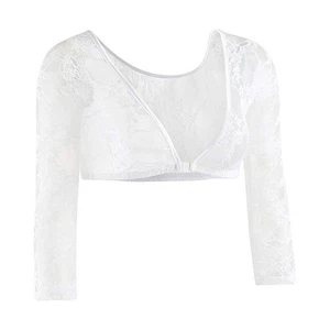 Fashion Forward Women's Sheer Seamless Mesh Lace Shaper Shirt for a Trendy Look - Picture 1 of 27