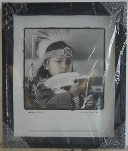 PHIL BORGES LAREGE FRAMED PHOTOGRAPH - ALAN SLICKPOO III - Picture 1 of 3