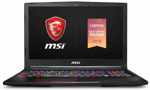 MSI GE63 Raider RGB-882 15.6" 144Hz 3ms Gaming Laptop Intel i7-9750H RTX2060 - Image 1 of 1