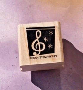 Estampilla de goma con llave aguda/estampilla de jazz ¡ENVÍO GRATUITO! - Imagen 1 de 2