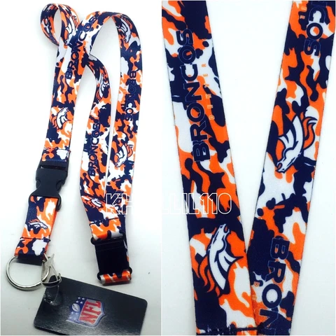 NFL Denver Broncos  Keychain Lanyard (Camo Color) Cover
