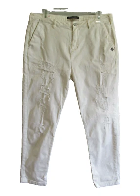 Maison Scotch Slim Boyfriendjolie Vagabonde Women Off White Pants S 29 Petit Ami - Image 1 of 4