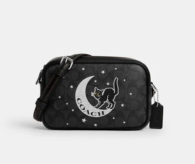 NWT Coach Mini Jamie Camera Bag In Signature Canvas With Halloween Graphic CY349 - Image 1 of 4