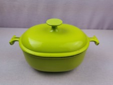 Le Creuset Cocotte Fonte Émaillée Ovale ENZO MARIE Vert anis France (D421)
