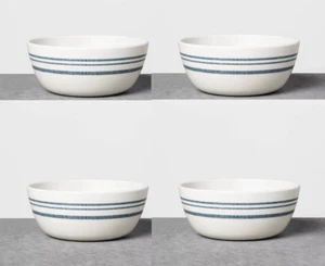 Herz und Hand Magnolie - Americana blau Streifen Melamin Müslischale, 4er SET - Bild 1 von 6