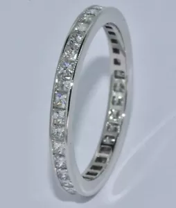 Tiffany & Co Platinum Diamond Eternity Ring - Picture 1 of 16