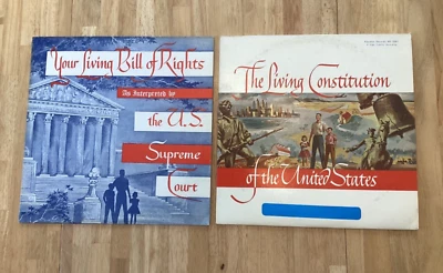 YOUR LIVING BILL OF RIGHTS 1962 & THE LIVING CONSTITUTION of US 1961 vinyl LP - Image 1 of 4