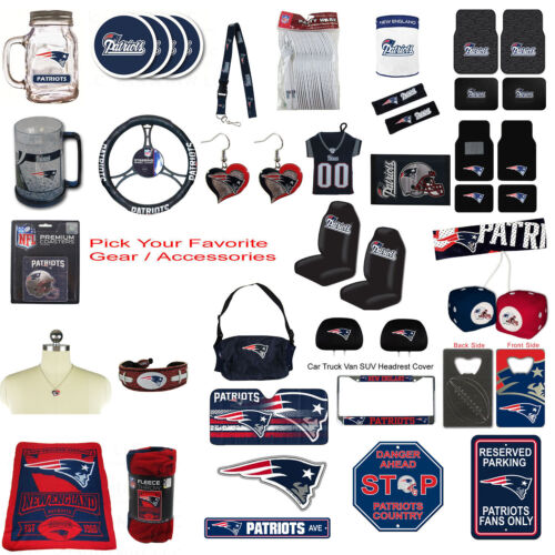 New Nfl New England Patriots Pick Your Gear / Accessories Official Licensed