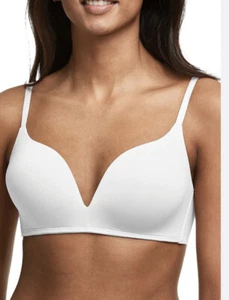 Maidenform Comfort Crush weißer hochhebender Damen-BH ohne Bügel XXLarge neu mit Etikett - Bild 1 von 7