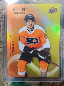 NOAH CATES - ALLURE COLOR FLOW ORANGE/YELLOW. #SF-41. 2022-23 Upper Deck Allure