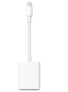 Adaptateur Carte SD TF Lecteur Caméra 2 en 1 pour iPhone 14 13 12 11 X XS XR 8 7 iPad - Photo 1/6