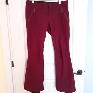 Burton Women's Da Nang Living Lining Snow Pants Wine Red Size L - Picture 1 of 16