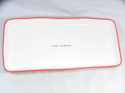 Rae Dunn Artisan Coll by Magenta SAINT NICHOLAS Christmas Cookie/ Serving Tray  - Image 1 of 4