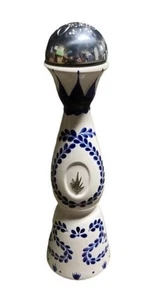 Clase Azul Reposado Tequila Bottle (Empty) 750ml - Blue & White Ceramic Decanter - Picture 1 of 1