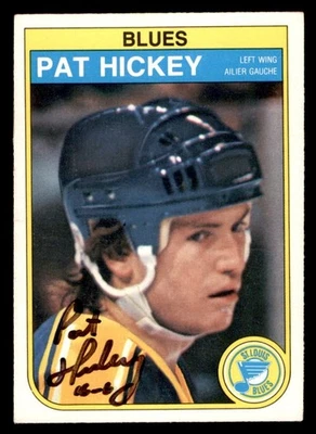 1982 OPC O-Pee-Chee Hockey #304 Pat Hickey Signed Autograph (no COA) - Image 1 of 2