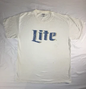 Tshirt Miller Lite, manica corta, avorio, camicia, leggera, birra, L, oro - Foto 1 di 13