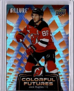 Jack Hughes Colorful Futures Spectrum Orange /199 2024-25 Allure #CF-15 - Picture 1 of 2