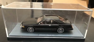 Neo Scale Models 1984 Lincoln Continental Mark VII Black Model Car - Scale 1:43 - Picture 1 of 18