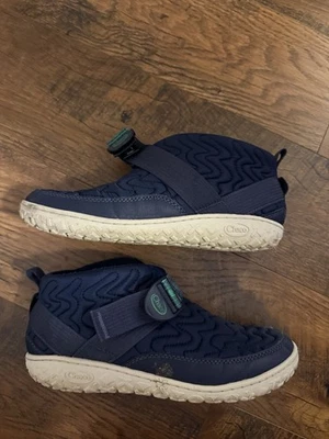Womens Chaco Ramble Puff Quilted Short Ankle Boots Navy Blue Size 9 - Image 1 of 4