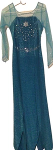 NWOT Teal Mermaid Evening Gown Princess Teal Shimmer Prom Train - Picture 1 of 10