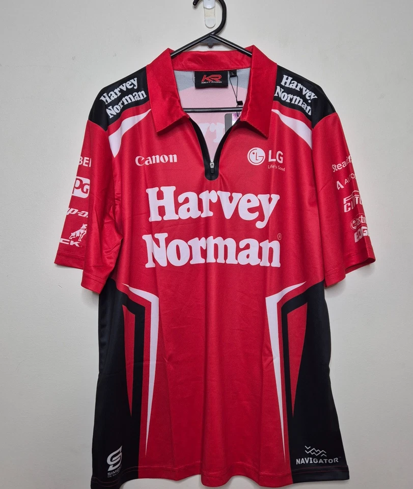 Рубашка поло Kelly Racing Harvey Norman V8 Supercars мужская размер L новая с этикетками автоспорт - Изображение 1 из 4