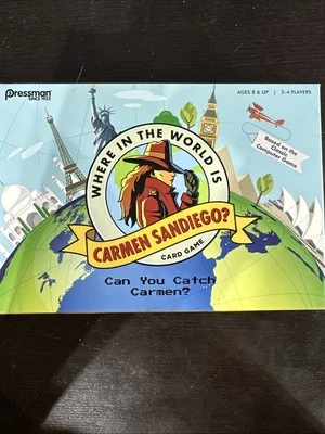Pressman Where in the World is CARMEN SANDIEGO? Card Game 8 & Up 2-4 Players - Image 1 of 4