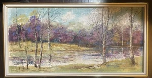 Fine Art Landschaftsgemälde gerahmt signiert Milnes - Bild 1 von 6