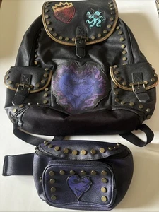 Disney Descendants Backpack & Fanny Pack Studded Faux Leather - Picture 1 of 24