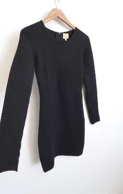 Vestido bandagem TORN BY RONNY KOBO rouxinol malha costela Bodycon Revolve S $430 - Imagem 1 de 4